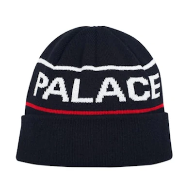 Palace Handle Beanie Black/White/Red