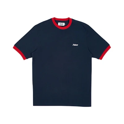 Palace Heavy Ringer T-Shirt Navy/Red