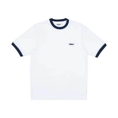 Palace Heavy Ringer T-Shirt White/Black