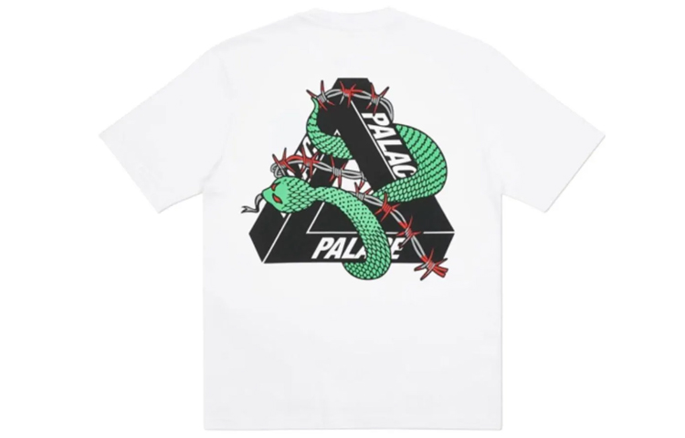PALACE Hesh Mit Fresh Snake Logo Unisex White T-Shirt PAL-FW20-01 圖 2