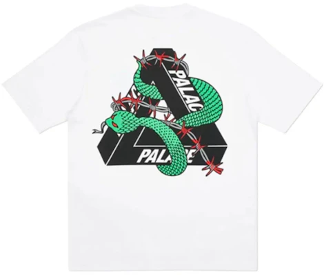 PALACE Hesh Mit Fresh Snake ロゴ ユニセックス ホワイト Tシャツ PAL-FW20-01 Order PALACE Hesh Mit Fresh Snake ロゴ ユニセックス ホワイト Tシャツ PAL-FW20-01