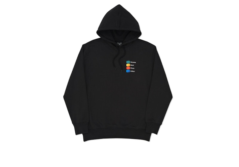 Buy 팰리스 하이-차트 후드 블랙 
