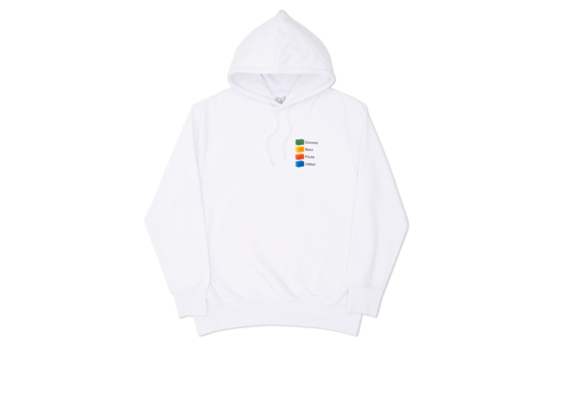 Buy 팰리스 하이-차트 후드 화이트 
