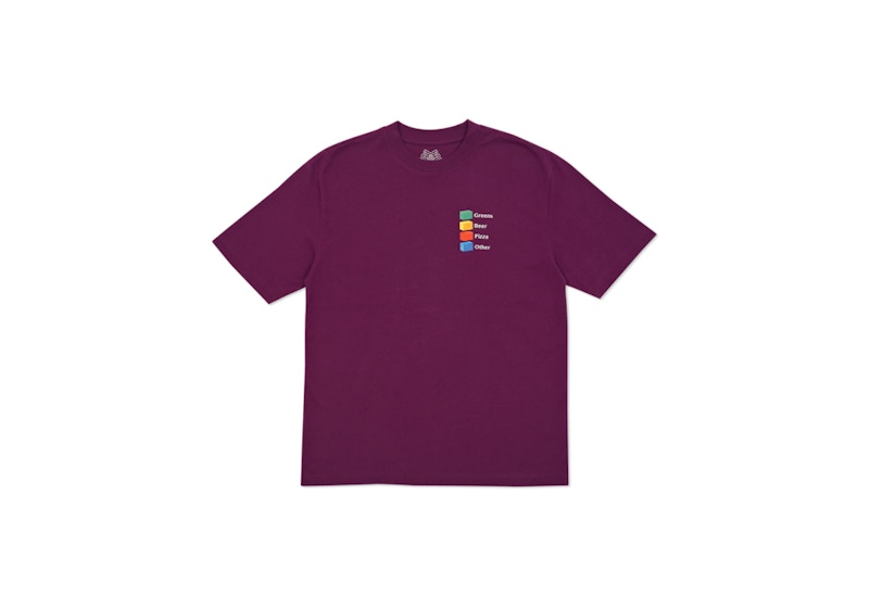 Buy Palace Hi-Chart T-Shirt Purple