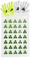 Palace Hi-Vis Hand Sticker Pack White/Yellow