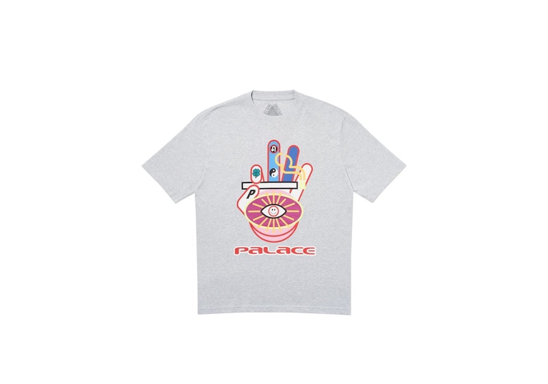 Palace Hippy Cig T-Shirt Grey Marl