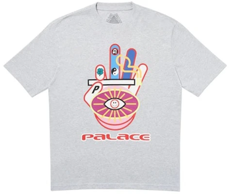 Palace Hippy Cig T-Shirt Grey Marl Buy Palace Hippy Cig T-Shirt Grey Marl