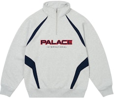 PALACE Holiday Half-Zip Logo Embroidered Sweatshirt Unisex. P27CS216 PALACE Holiday Half-Zip Logo Embroidered Sweatshirt Unisex. P27CS216