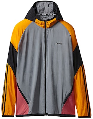 Palace Hooded adidas Jacket Grey/Lucky Orange Buy Palace Hooded adidas Jacket Grey/Lucky Orange