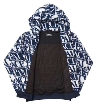 Palace J-Ard Fleece Jacket Navy/White Lookbook Palace J-Ard Fleece Jacket Navy/White