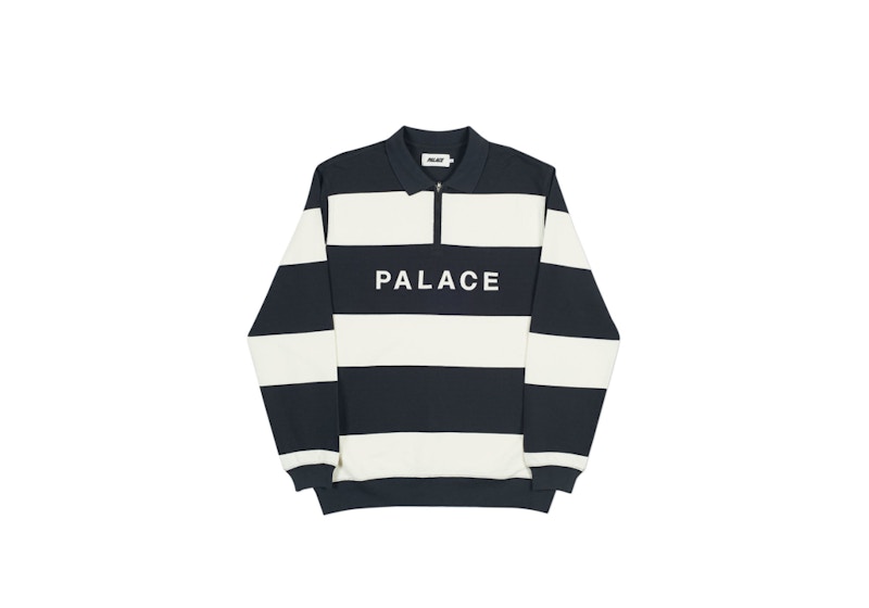 Buy 宫廷 J 条纹圆领黑/白