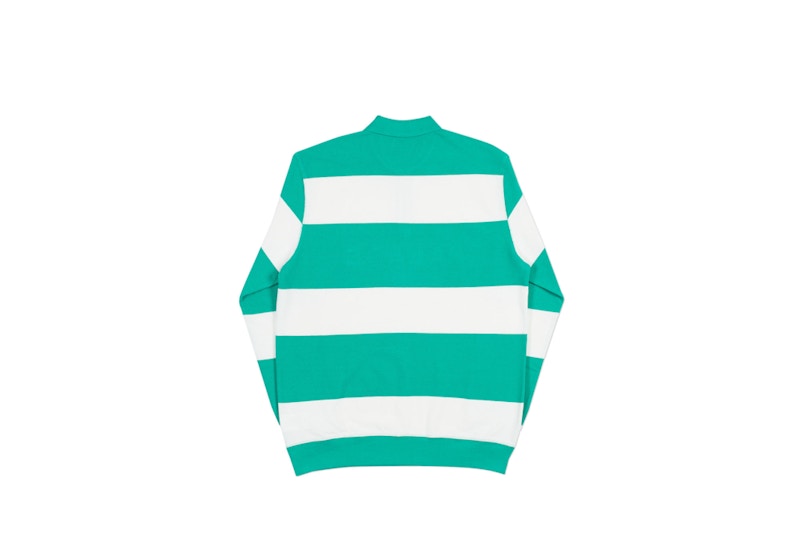 Palace J Stripe Crew Green/White 圖 2