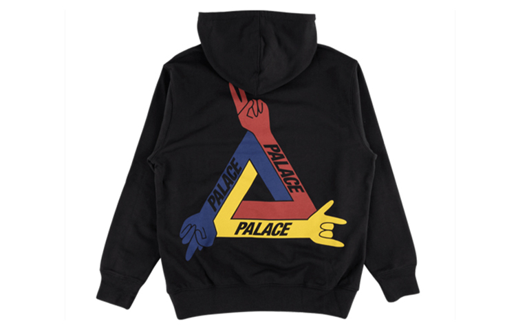 Order PALACE Jcdc Hoodie Hitam Grafik Pullover Uniseks Sweatshirt. P16HD054