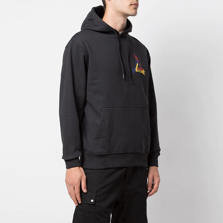 Details for PALACE Jcdc Hoodie Hitam Grafik Pullover Uniseks Sweatshirt. P16HD054