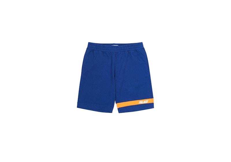 Palace Jersey Drill Shorts Blue/Orange