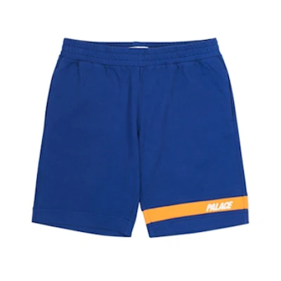 Palace Jersey Drill Shorts Blue/Orange