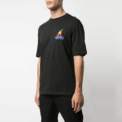 PALACE ジョブスワース ブラック Tシャツ クリエイティブ アップル デザイン ユニセックス P16TS048 Purchase PALACE ジョブスワース ブラック Tシャツ クリエイティブ アップル デザイン ユニセックス P16TS048