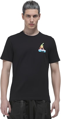 PALACE ジョブスワース ブラック Tシャツ クリエイティブ アップル デザイン ユニセックス P16TS048 Cheap PALACE ジョブスワース ブラック Tシャツ クリエイティブ アップル デザイン ユニセックス P16TS048