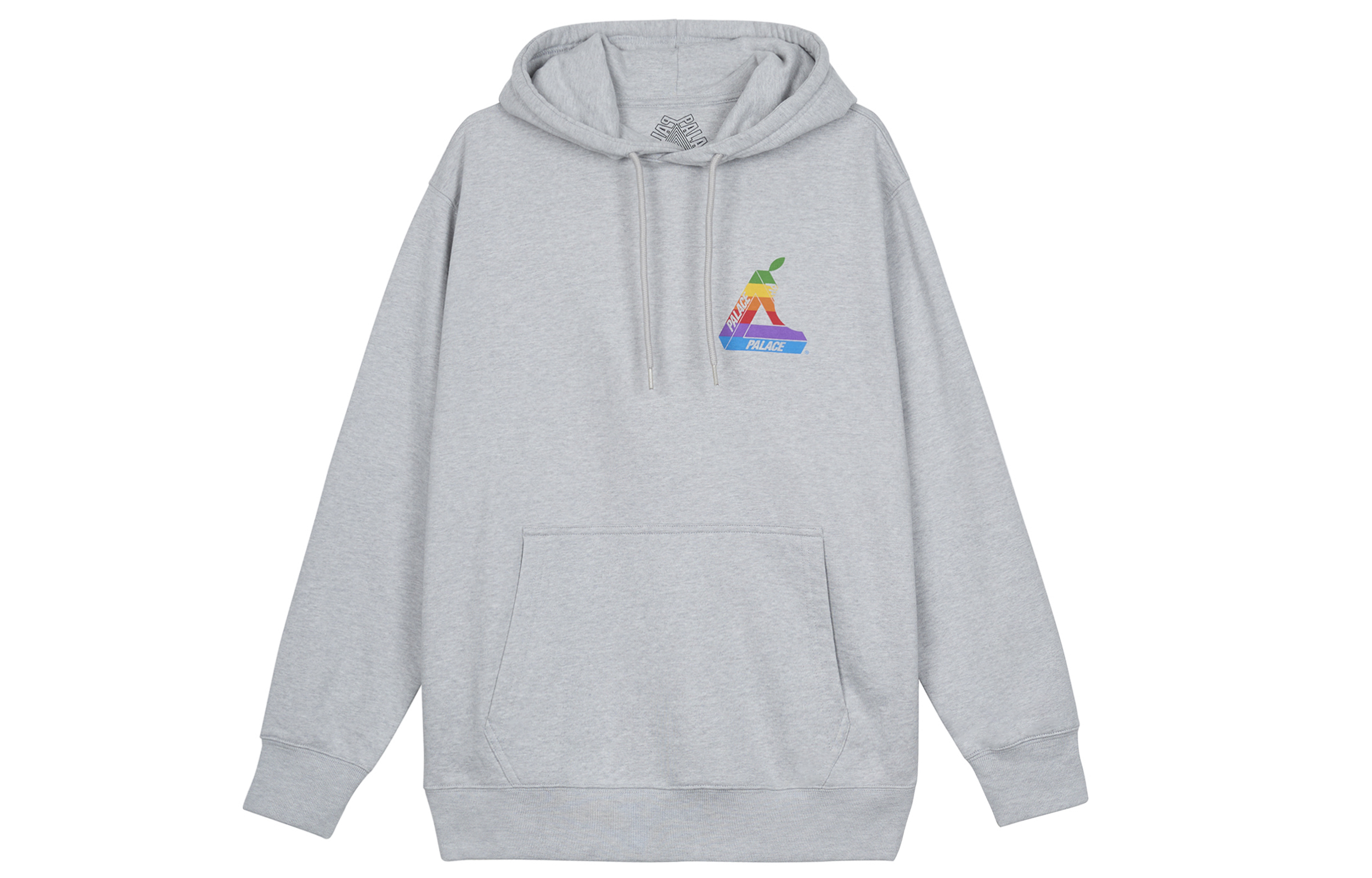 PALACE Jobsworth Hoodie with Classic Logo Print Grey P16HD001
