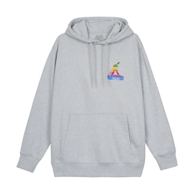 PALACE Jobsworth Hoodie with Classic Logo Print Grey P16HD001