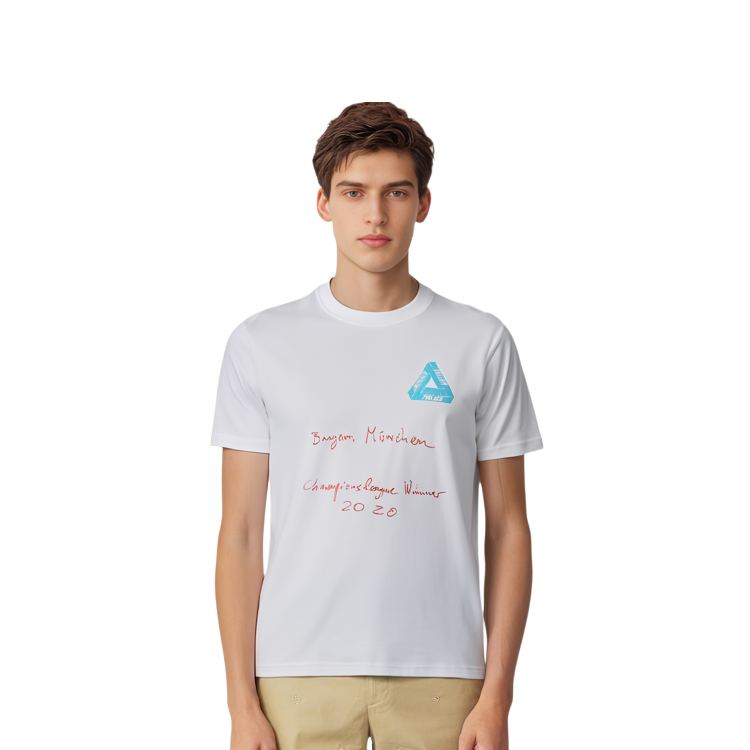 Shop パレス ユルゲンテラー グラフィックTシャツ ユニセックス ホワイト P19TS304