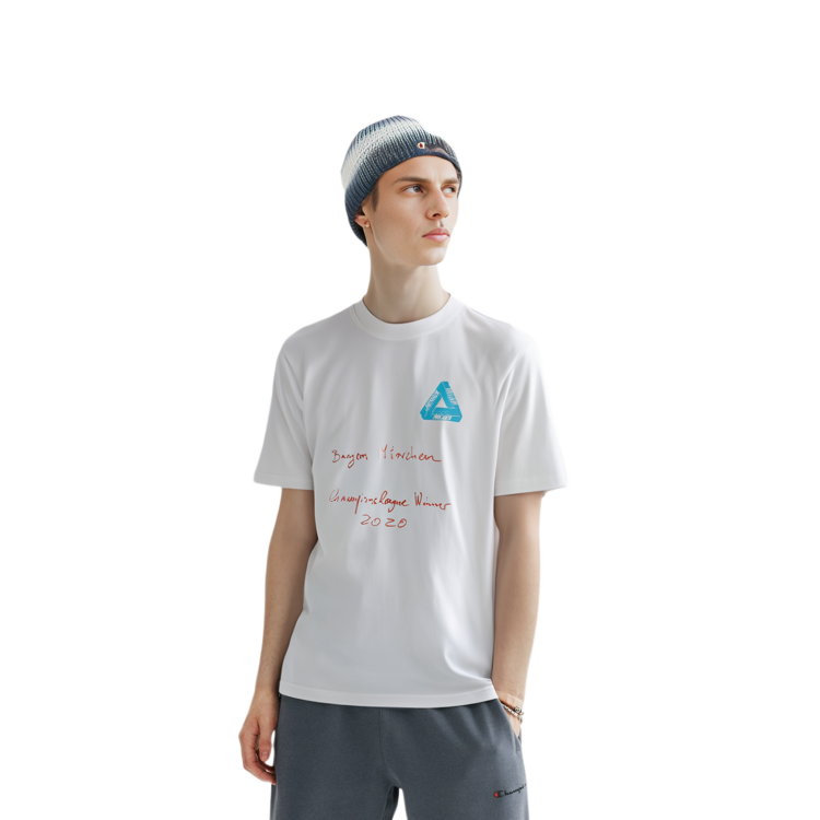 Sizing パレス ユルゲンテラー グラフィックTシャツ ユニセックス ホワイト P19TS304