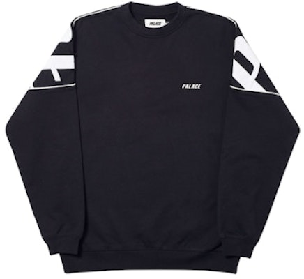 Palace Jumbo Drop Crew Black Buy Palace Jumbo Drop Crew Black
