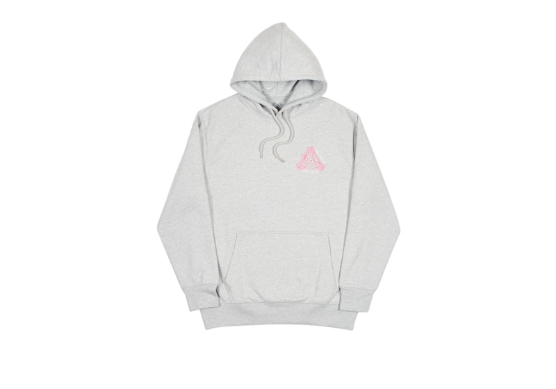 Palace K Head Hood Grey Marl