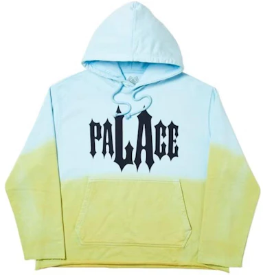 Palace LA染色字母印花拼色連帽衫 男女款 藍綠配色 P16HD060 Buy Palace LA染色字母印花拼色連帽衫 男女款 藍綠配色 P16HD060