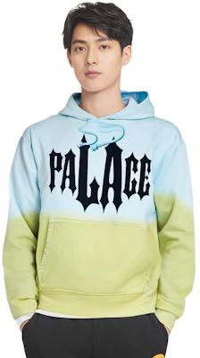 Palace LA染色字母印花拼色連帽衫 男女款 藍綠配色 P16HD060 Lookbook Palace LA染色字母印花拼色連帽衫 男女款 藍綠配色 P16HD060