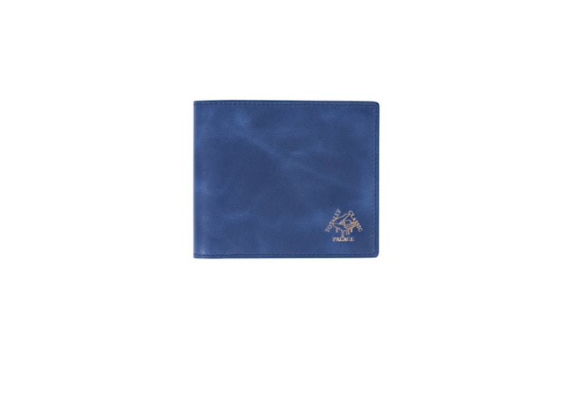 Palace Leather Billfold Wallet Blue