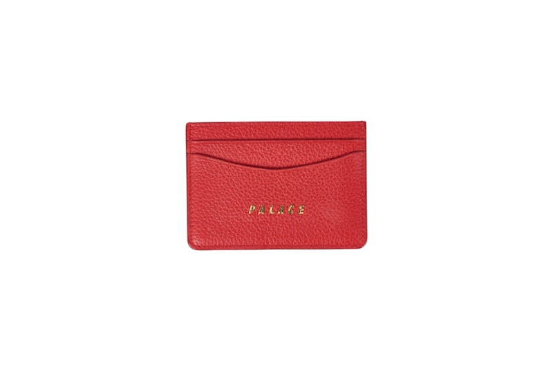 Palace Leather Card Holder Red
