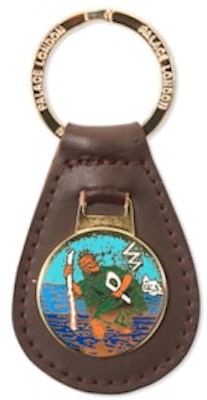 Palace Leather Keyring Brown Buy Palace Leather Keyring Brown
