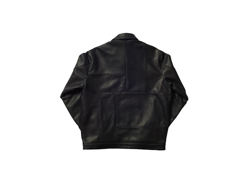 Order 宮廷皮革拼接夾克 黑色