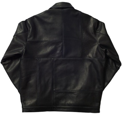 宮廷皮革拼接夾克 黑色 Order 宮廷皮革拼接夾克 黑色