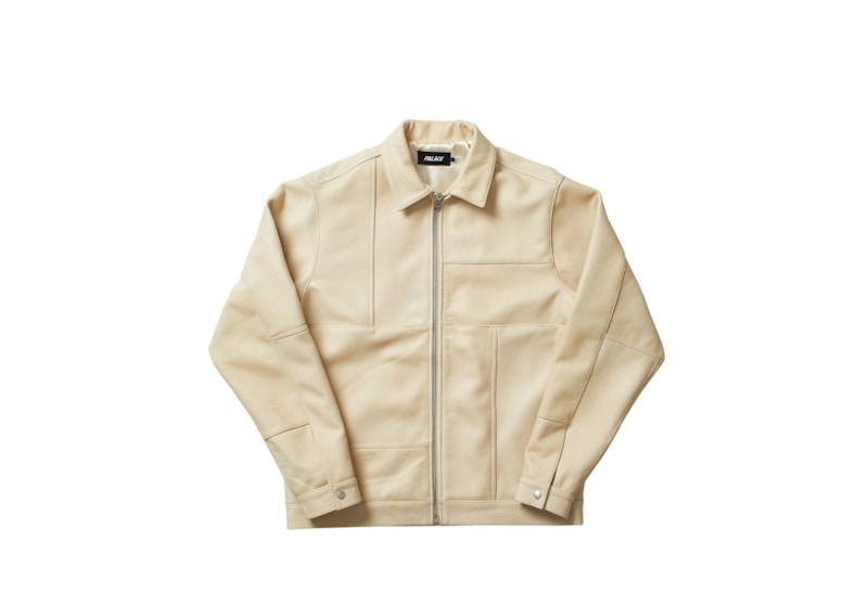 Palace Leather Panel Jacket Cream
