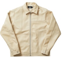Palace Leather Panel Jacket Cream Palace Leather Panel Jacket Cream
