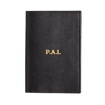 Palace Leather Passport Cover Black