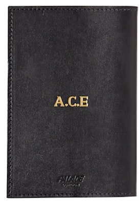 Palace Leather Passport Cover Black Order Palace Leather Passport Cover Black