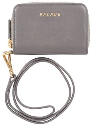 Palace Leather Zip Wallet Grey Order Palace Leather Zip Wallet Grey