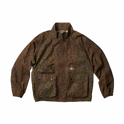 PALACE Leopard Print Windbreaker Jacket Unisex - Dark Brown P23JK154