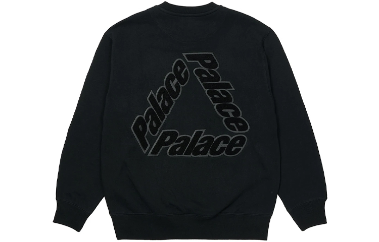 PALACE Letter Logo Crewneck Sweatshirt Unisex Black P20CS006