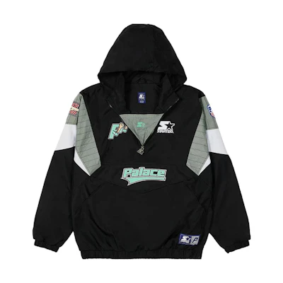 PALACE Letter Logo Print Black Hoodie Jacket Long Sleeve P22STAJK001
