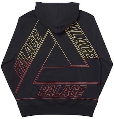 Palace Linear Triple Fade Hood Black Order Palace Linear Triple Fade Hood Black