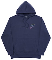 Palace Linear Triple Fade Hood Navy Palace Linear Triple Fade Hood Navy
