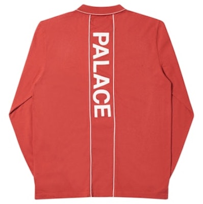 Palace Liner Longsleeve Polo Red Order Palace Liner Longsleeve Polo Red