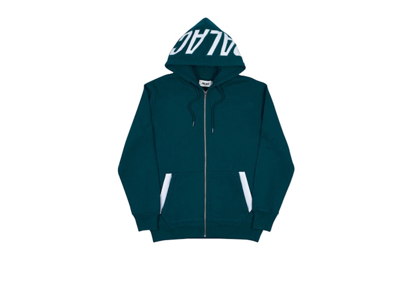 Palace Lique Hood Green/White