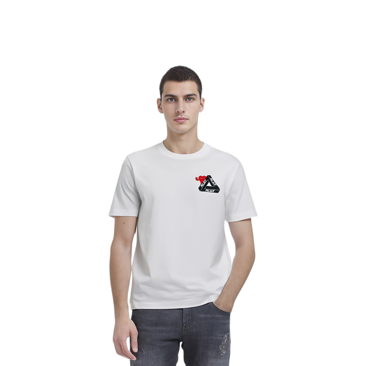 Shop PALACE Logo Graphic Crewneck Short Sleeve T-Shirt White Unisex SS24. P26TS026