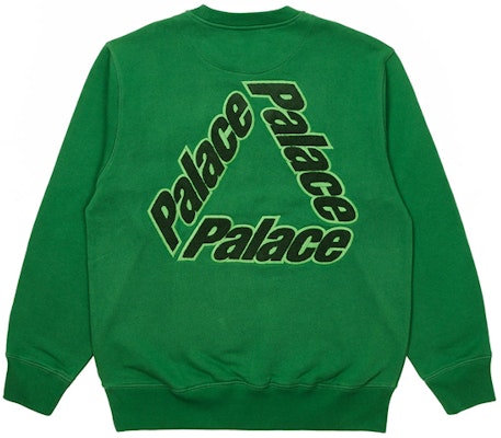PALACE 標誌圖案綠色圓領衛衣 男女皆可穿 P20CS011 Order PALACE 標誌圖案綠色圓領衛衣 男女皆可穿 P20CS011