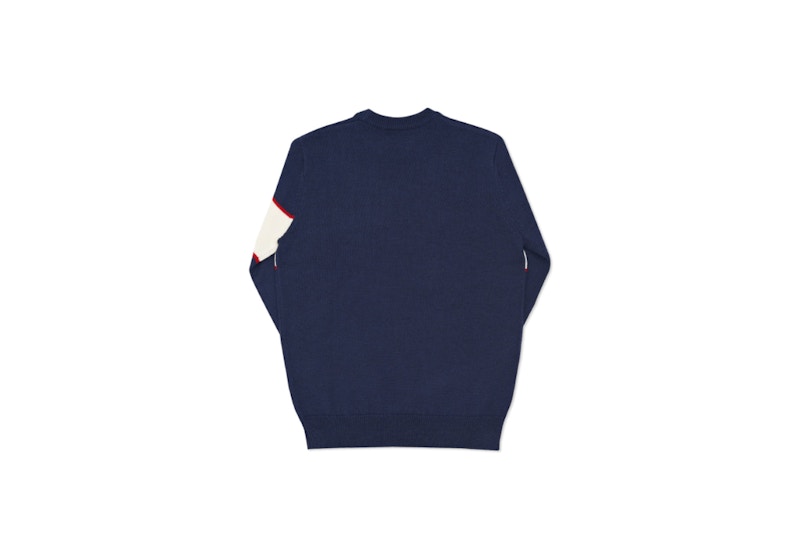 Palace Logo Knit Navy 圖 2